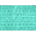 thumbnail image 1 of Ahgly Company Indoor Rectangle Abstract Turquoise Blue Contemporary Area Rugs, 4' x 6', 1 of 4