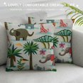 thumbnail image 3 of Qinduosi Throw Pillow Covers Animals with Cute Elephant and Pillow Case Cushion Cover for Home Party, 3 of 5