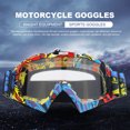thumbnail image 4 of Gafas Motocross Máscara Lente Negro Verde Cascos Esquí Googles TPU PC para Bicicleta Bici (D), 4 of 8
