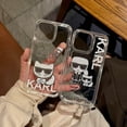 thumbnail image 2 of KARL case iphone 14 11 13 12 X XS Pro Max xr Mini Samsung Galaxy S23 S22 ultra plus holiday gift No Cambia Amarillo A Prueba De Golpes Funda Transparente Para Teléfono, 2 of 4