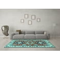thumbnail image 3 of Ahgly Company Indoor Rectangle Persian Light Blue Traditional Area Rugs, 8' x 10', 3 of 4