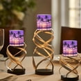 thumbnail image 4 of Kuiaobaty 4 Pcs Flameless Votive Candles Battery Operated LED Pillar Candle Tealights Long Lasting with Remote Timer for Indoor Outdoor Coastal Home Decor Sunset Glow Sea Palm Coconut Tree, 4 of 7