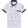 thumbnail image 4 of CHENge Unisex Chef Coat Long Sleeves Classic Double-Breasted Kitchen Chef Uniform, 4 of 4