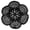 Black, variant on BomHCS 16 Inch Handmade Crochet Lace Doily Petals Flower Vase Cup Mats Placemats