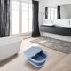 thumbnail image 1 of Bañera de Lavabo de Remojo de Pie Plegable de Plástico con Tapa de Hipopótamo para Niños, en Casa Tratamiento de Spa Azul Macarena Cuenca de baño de pie plegable, 1 of 8