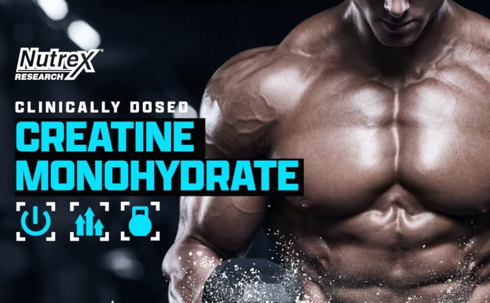 Nutrex Research Micronized Creatine Monohydrate Powder - 400 Servings (2KG)