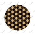 thumbnail image 3 of Hexagon Grid Pattern Polyester Universal Spare Wheel Tire Cover Custom Tire-Covers for Trailer RV SUV Truck Camper, 3 of 5