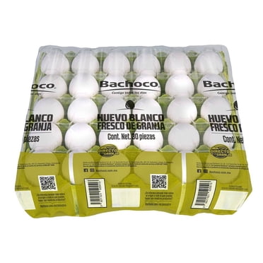 Huevo blanco Bachoco 30 pzas