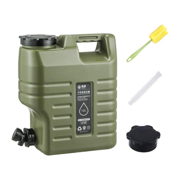 Contenedor de agua Jarra de agua con grifo Bidón de agua sin fugas con tapa de rosca verde