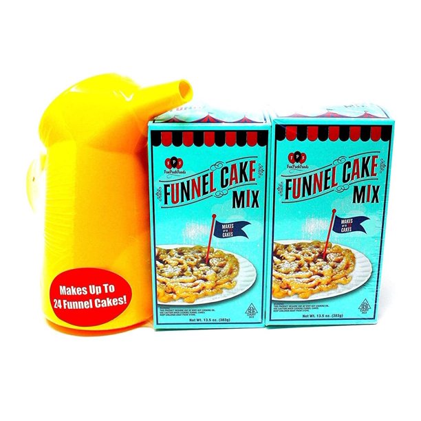 Fpf Carnival Funnel Cake Kit 2 Pack Of Mix Includes Funnel Cake Dispenser Walmart Com Walmart Com