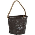 thumbnail image 3 of Miangastore Chic Iron and Hemp Rope Hanging Flowerpot Dark Brown for Indoor Outdoor Decor with Retro Design 2pcs, 3 of 8