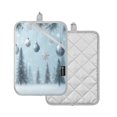 thumbnail image 2 of 2 Pack Pot Holders for Kitchen Heat Resistant Hot Pads Sets for Cooking Baking Glass Christmas Ornaments, 2 of 7