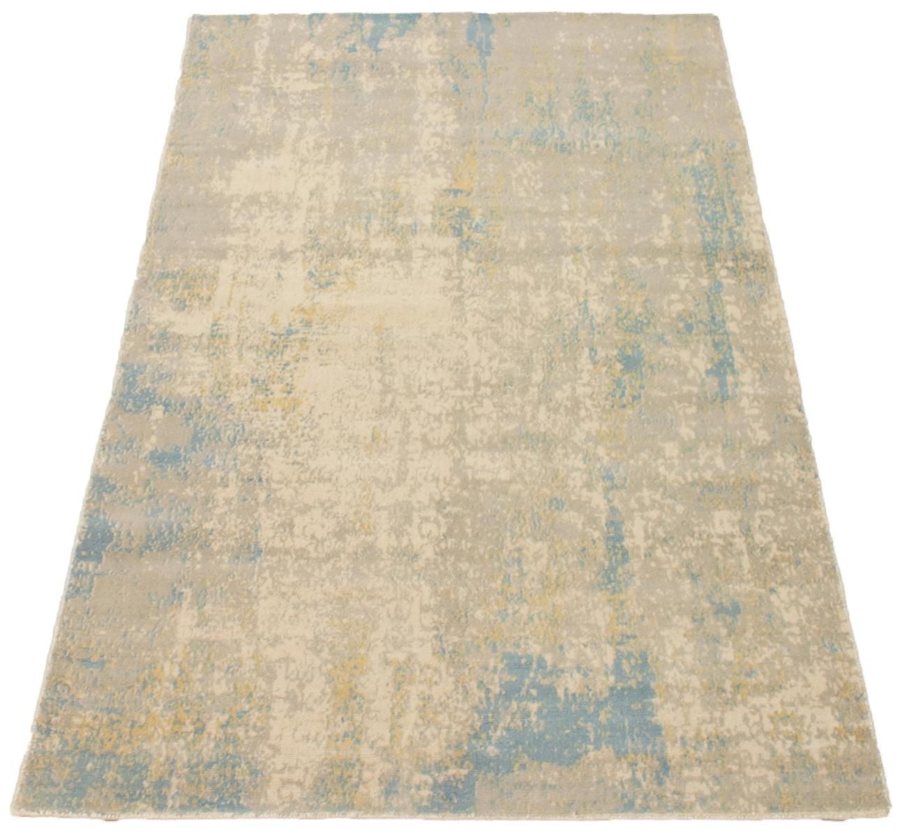 ECARPETGALLERY 5'1" x 7'4" Contemporary Galleria Hand-knotted Area Rug for Living Room, Dining Room and Bedroom in Grey