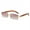 Red, variant on Men's Fashion Sunglasses Ultra Clear Rimless PC Frame Eyewear with High Visible Light Perspective Brown Golden Gray