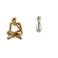 thumbnail image 1 of Figura de lector abstracto,Estatua de pensador abstracto,arte,manualidades,decoraciones,Figuras humanas decorativas para oficina,objetos coleccionables,Pareja en miniatura,Pareja de enamorados, 1 of 8