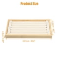 thumbnail image 2 of Unique Bargains Bamboo Wood Ring Tray Stackable Storage Jewelry Tray Showcase Display Organizer for Rings Beige, 2 of 7