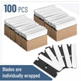 thumbnail image 2 of EXLEAF Single Edge Razor Blades,100 Pack,Black,Razor Blades Single Edge Blades, 2 of 7