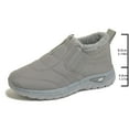 thumbnail image 7 of Rokment Winter Boots for Women Elderly Lightweight Waterproof Fleece Lined Memory Foam Snow Ankle Booties Non Slip Walking Work Shoes Grey Size 5.5, 7 of 7