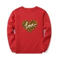 thumbnail image 3 of Blouse pour Femmes Nouveau Imprimé Léopard Amour Manches Longues T-shirt Col Rond, 3 of 5