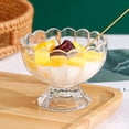 thumbnail image 4 of Taza elegante para helado Injueey Lotus Edge Glassware Forma de flor, 4 of 6