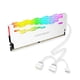 thumbnail image 1 of FLhrweasw Enfriador Disipador Calor RA2 RAM Disipador Calor ARGB para PC (blanco), 1 of 9