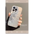 thumbnail image 2 of Silver foil Plating Butterfly Hard Phone case, Frosted Texture, Anti-Drop, Fashionable Design for iPhone 15 14 13 12 11 Pro Max Plus XS XR X 7 8 Phone Case (P2,iPhone 12), 2 of 8