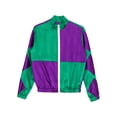 thumbnail image 5 of iiniim Girls Horse Racing Jacket Color Contrast Coat Long Sleeve Zipper Top for Kids Riding Show Green 16, 5 of 7
