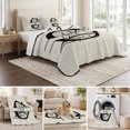 thumbnail image 6 of Queen Quilt Set 90''x96'', Letter C Lightweight Summer Bedspread Coverlet Set with 2 Pillow Shams, Monogram Words Breathable All Season Quilt Bedding for Bedroom/Guest Room, 6 of 9