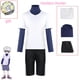thumbnail image 2 of Hunter x Hunter Killua Zoldyck disfraz de Cosplay número 99 insignia Halloween Navidad fiesta Cosplay traje camisa peluca corta blanca, 2 of 2
