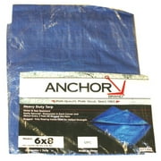 Anchor Products Multiple Use Polyethylene Tarp, 8 ft x 6 ft, Blue, EA (101-0608)