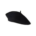 thumbnail image 1 of TopHeadwear Chic 100% Wool French Beret, Black, 1 of 2
