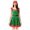 t-69Green73, variant on JIAYUE Womens Christmas Elf Dress Square Neck Sleeveless Fuzzy Trim Belted Mini Swing Dresses With Hat For Cosplay Costume