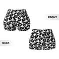 thumbnail image 5 of Fotbe Panda1 Seamless Shorts, Womens Workout Shorts High Waist Stretch Booty Short for Gym/Yoga/Running/Biking-Medium, 5 of 9