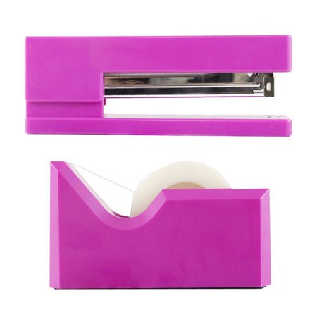 dispenser stapler fuchsia jam tape desk sets pack office