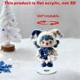 thumbnail image 4 of Christmas Cute Red and Blue Clown, Festival Atmosphere 2D Acrylic 360 Rotating Ornament Gift for Holiday, 4 of 5