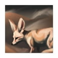 thumbnail image 2 of "Fennec Fox Sunrise Glow" - Canvas, 2 of 25