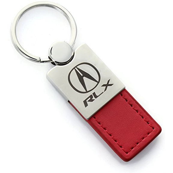 Acura RLX Keychain & Keyring - Duo Premium Red Leather