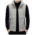 thumbnail image 1 of Men's Quilted Zip Front Sleeveless Jacket Lightweight Packable Outdoor Sport Vest For Cold Weather, 1 of 8