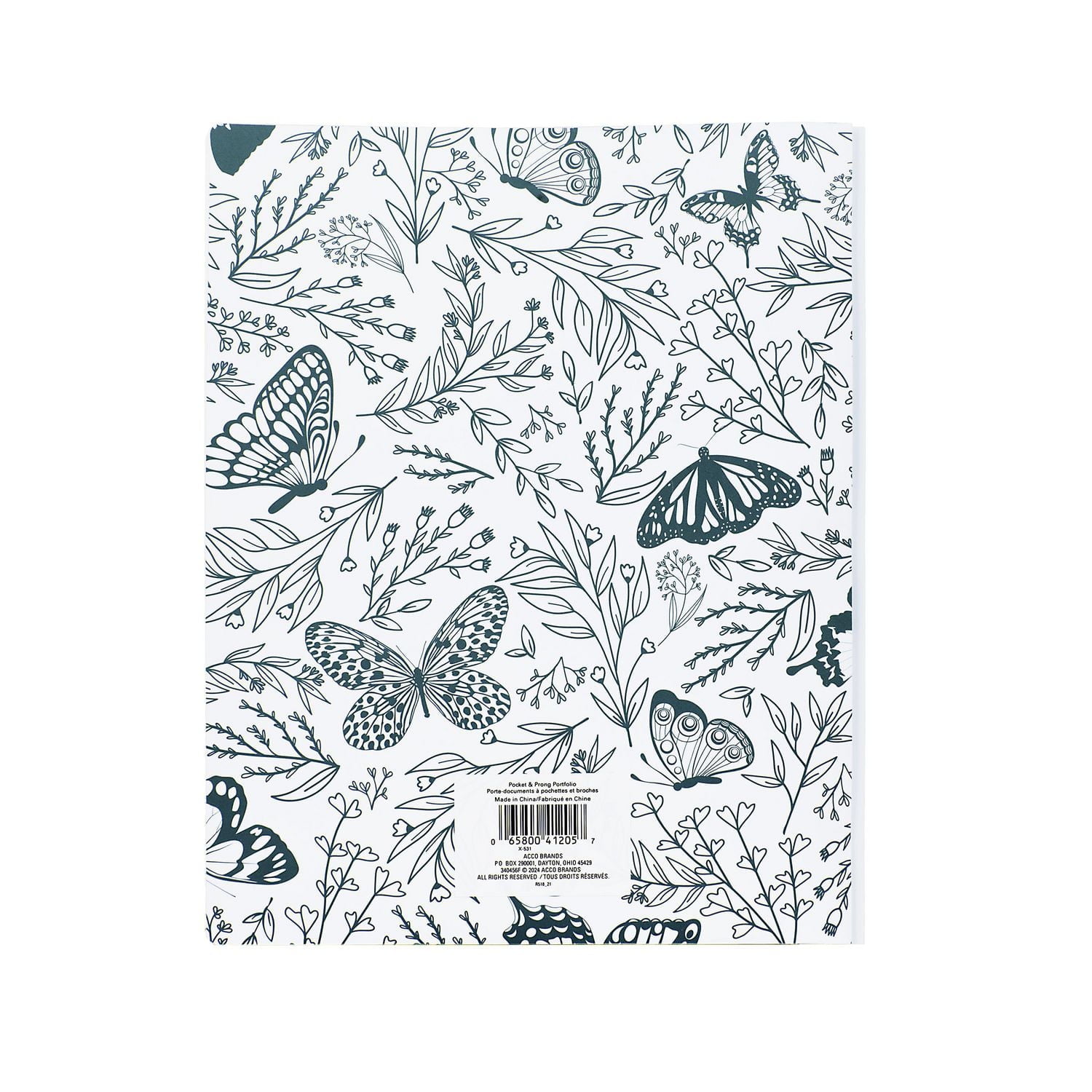 Portefeuille à Pochettes Et à Griffes En Papier Papillon Five Star