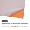 thumbnail image 5 of Uxcell Glitter EVA Foam Sheets Orange Self Adhesive Back 15.7 x 11.8 Inch 1.6mm Thickness for Crafts DIY 5 Pack, 5 of 6