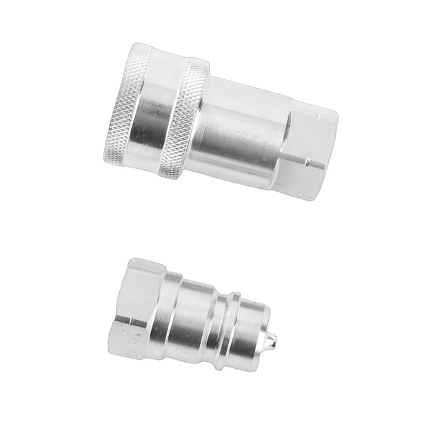 Acoplador Hidráulico, Acoplador Hidráulico De Acero Endurecido De 1/2 Pulgada NPT Que Evita Fugas Con Tapas Antipolvo Para Uso Industrial