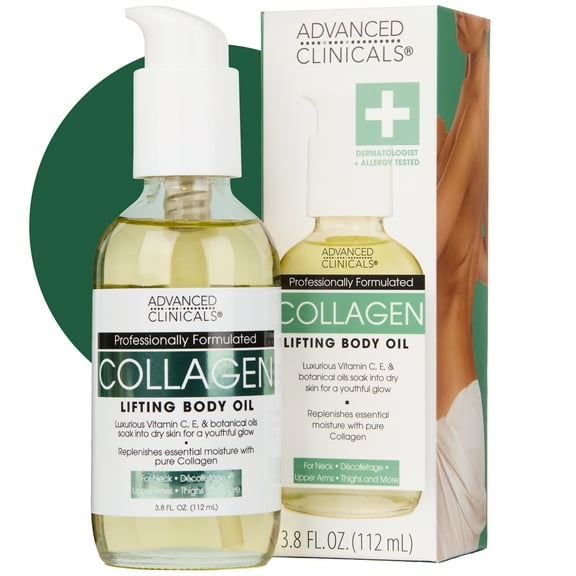 Advanced Clinicals Collagen Body Oil 3.8 fl oz