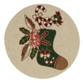thumbnail image 2 of Saro Lifestyle Beaded Christmas Stocking Placemat (Set of 4), 2 of 2