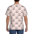 thumbnail image 3 of Vsdgher Cute Panda Print Men's Dry Fit Mesh Athletic Shirts Moisture Wicking Tennis T-Shirt Tops, 3 of 9