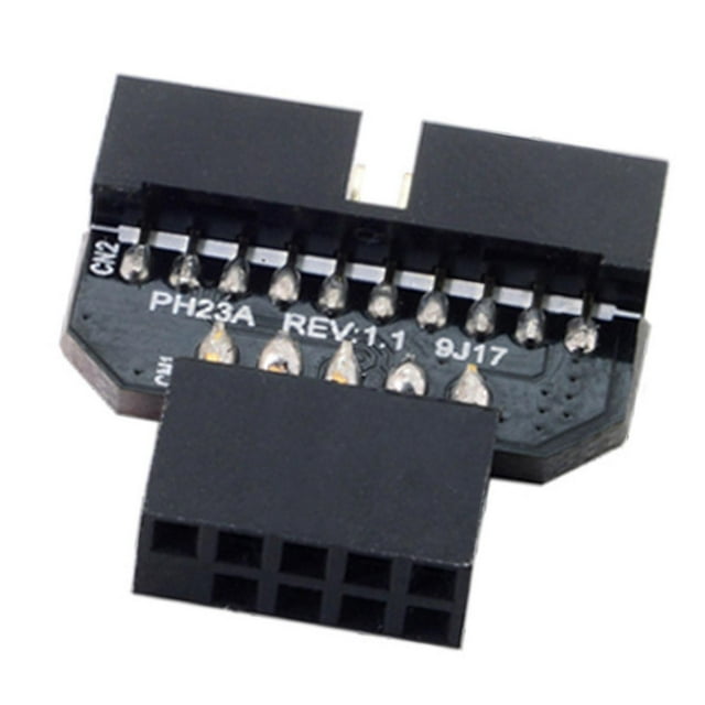 Milaget USB 2.0 9 Pin to USB 3.0 19 Pin Adapter USB Adapter for Motherboard Data A