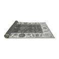 thumbnail image 2 of Ahgly Company Indoor Round Abstract Gray Modern Area Rugs, 5' Round, 2 of 4
