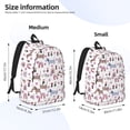 thumbnail image 2 of Disketp Cute Dog Mochila de Lona Estampada, Mochila Escolar de Viaje Ligera para Estudiantes y Portátil-Medium, 2 of 5