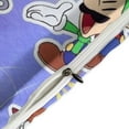 Anime Mario Super Soft Cartoon 3Piece Bedding Set (1 Duvet Cover + 2
