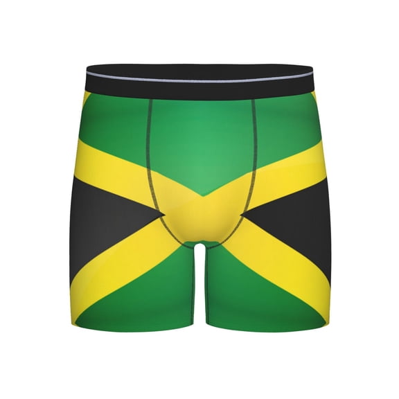 Men Jamaica Boxer Briefs Moisture Wicking Funny Boxer Shorts