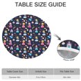 thumbnail image 6 of Dark Blue Little Princess Pattern Round Fitted Tablecloth with Elastic Edge,Dining Table Cover Waterproof,Outdoor Round Tablecloth for Camping,Dining,Indoor and Outdoor, 6 of 7